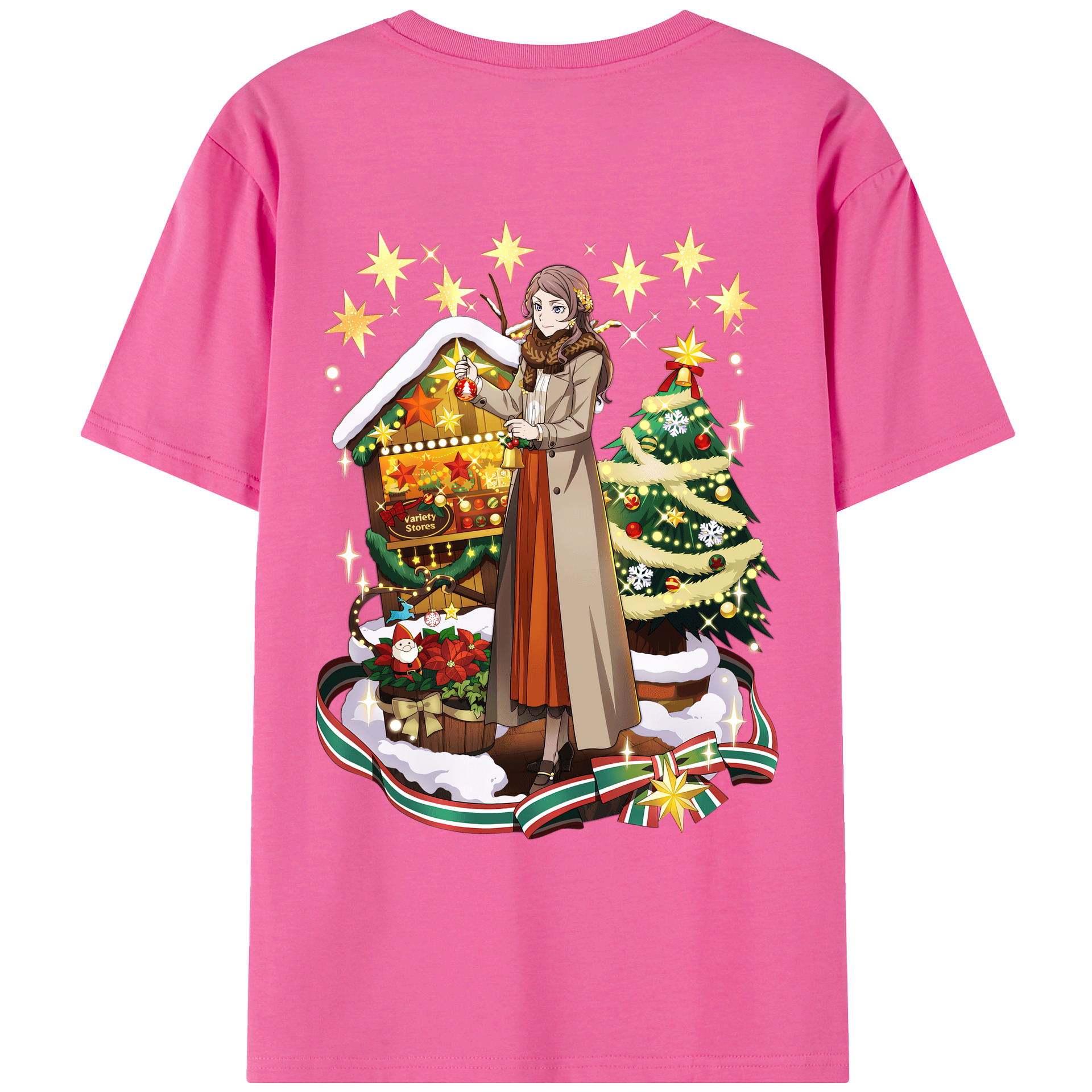 （画像用） 文豪ストレイドッグス Bungo Stray Dogs レディース半袖Tシャツ(バックプリント)